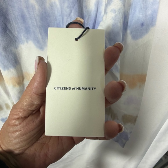 Citizens Of Humanity Light Tie-Dye Long Sleeve Oversized T-Shirt, NWT Size Small - Picture 7 of 14